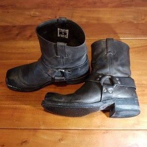 Frye harness leather boots